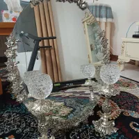 فروش آیینه و شمعدان روکش نقره