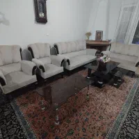 مبلمان ۷ نفره بهم آه دو جلو مبلی و سه عسلی