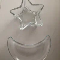 جام و آجیل خوری ماه و ستاره (بلور ایتالیایی)|ظروف سرو و پذیرایی|شیراز, ابیوردی|دیوار