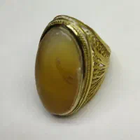 انگشتر برنجی نگین عقیق اصل معدنی|بدلیجات|شیراز, شهرک سعدی|دیوار