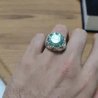 انگشتر موزونایت 30قیراطی رکاب فخاری کلکسیونی