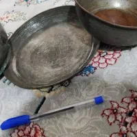 ظروف مسی باقدمت بالا|کلکسیون اشیاء عتیقه|لنگرود, |دیوار