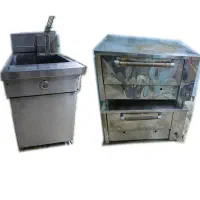 تجهیزات فست فود شامل  فر پیتزا صندوقی  و  سرخ کن