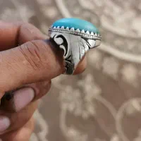 انگشترنقره دست ساز قدیمی فیروزه