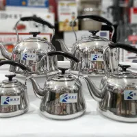 کتری استیل ضخیم و ضدزنگ M.R.S حک شده/کتری بزرگ