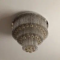 لوستر کریستالی چند حالته 60 سانتی|لوستر و چراغ آویز|پرند, فاز ۴|دیوار