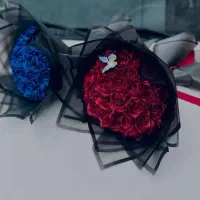 دسته گل روبانی و باکس پول آرایی