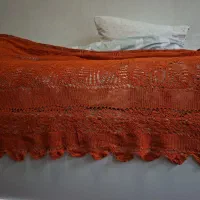 رومیزی یا روتختی قلاب  بافی دستی  ریز و زیبا