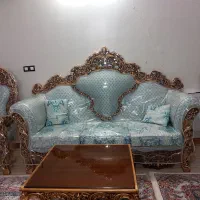 مبلمان سلطنتی نه نفره|مبلمان خانگی و میز عسلی|نسیمشهر, |دیوار