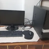 کامپوتر سیستم کامل کیس و مانیتور و کیبورد و موس