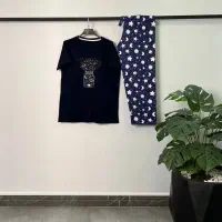 ست تیشرت و شلوار عروسکی چاپی