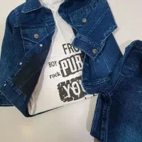 ست دوتکه کت وشلوار لی