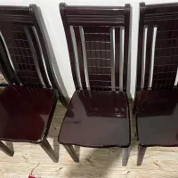 صندلی غذاخوری چوب اصل- مناسب باغ و آشپزخانه ۶ عددی