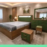 سرویسخواب کامل،، رنگ یشمی مدل مونا++