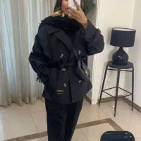 پالتو فوتر لطیف مشکی سایز40و42