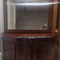 فروش آینه کنسول چوبی شیک سه درب|بوفه، ویترین، کنسول|شیراز, شهرک گلدشت حافظ‎|دیوار
