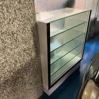 ویترین ۱ متری مغازه و فروشگاه  شیشه و mdf