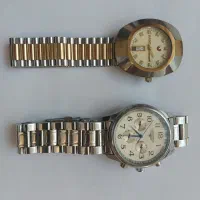 دو عدد ساعت اورجینال سوئیسی و انگشتر زمرد