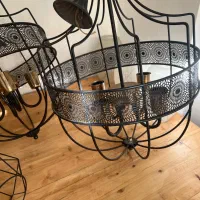 لوستر مدرن|لوستر و چراغ آویز|هشتگرد, شهرک ریحانه|دیوار