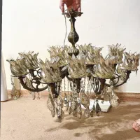 لوستر ۱۶ شاخه جنس برنج