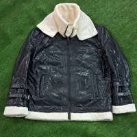 کاپشن بوفالو چرم ZARA اورجینال