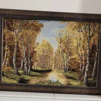 تابلو پاییزه|تابلو فرش|آبیک, |دیوار