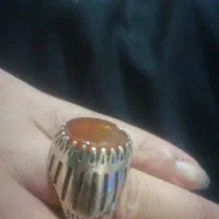 انگشتر نقره نگین لعل