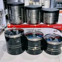 فروش ویژه جاادویه تمام استیل3عددی درب دار باتخفیف|ظروف سرو و پذیرایی|قم, سید معصوم|دیوار