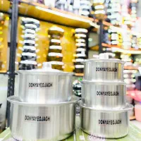 سرویس قابلمه 10 پارچه روحی ساده|ظروف پخت‌وپز|قم, علی آباد سعدگان|دیوار