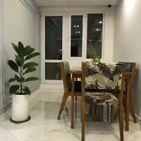 ناهارخوری 6 نفره شیک با چوب تماماً راش و صفحه بلوط