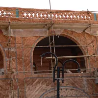 اجرای نما ی اجر نما سنگ سرامیک|خدمات پیشه و مهارت|سامان, |دیوار