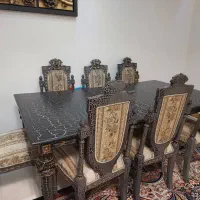 مبلمان ۹ نفره و ناهارخوری ۸ نفره چوب سالم|مبلمان خانگی و میز عسلی|پرند, فاز ۱|دیوار