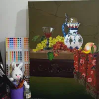 تابلو نقاشی رنگ روغن|تابلو، نقاشی، عکس|تهران, زعفرانیه|دیوار