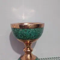 فروش تکی جاشکلاتی و گلدان مسی فیروزه کوب|صنایع دستی و سایر لوازم تزئینی|گنبد کاووس, |دیوار