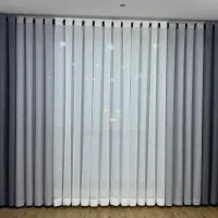 پرده حریر بافت دار