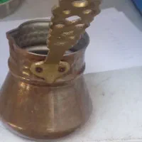 قهوه جوش مسی دسته برنجی|صنایع دستی و سایر لوازم تزئینی|کرج, حسن آباد|دیوار