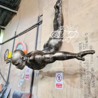 مجسمه فرشته دیواری مجسمه شیرجه زن لوستر سقفی فلزی