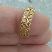 گوشواره آویز و انگشتر طلا