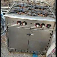 گاز رستورانی چهار شعله فر دار