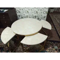 میز و 4تا عسلی|مبلمان خانگی و میز عسلی|بندر ماهشهر, |دیوار