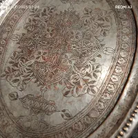 سماورذغالی تراشدارروس وسینی قلمدارومشربه قاجارظروف|کلکسیون اشیاء عتیقه|زنجان, |دیوار