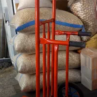 چرخ دستی بار بر فلزی ۲ چرخ گاری  حمل بار دو گاری