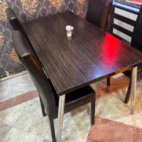 میز صندلی چرم