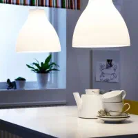 لوستر سفید ایکیا مدل melodi|لوستر و چراغ آویز|آبادان, |دیوار