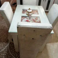 میز نهار خوری چوبی|میز و صندلی غذاخوری|تربتحیدریه, شهرک ولیعصر|دیوار