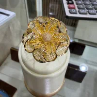 انگشتر گل طلا