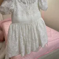 پیراهن عروسکی سفید برند السا گالری|کفش و لباس بچه|ری, فیروزآبادی|دیوار