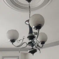 لوستر استیل سه شاخه