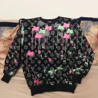 بلوز دورس مشکی طرح دار نو نو