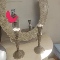 آینه شمعدان  آبکاری نقره